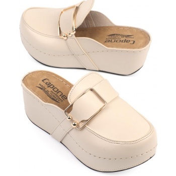 capone outfitters mules - beige - flat σε προσφορά
