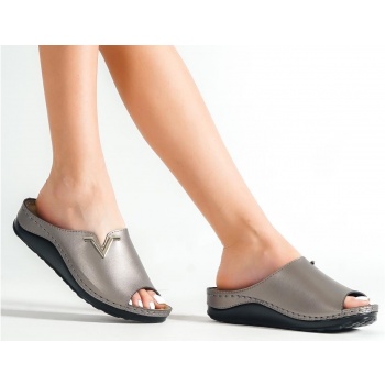 capone outfitters mules - gray - flat σε προσφορά