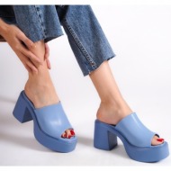  capone outfitters mules - blue - block