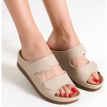 capone outfitters mules - beige - flat σε προσφορά