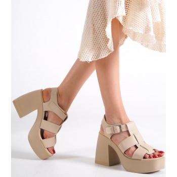 capone outfitters high heels - beige  σε προσφορά