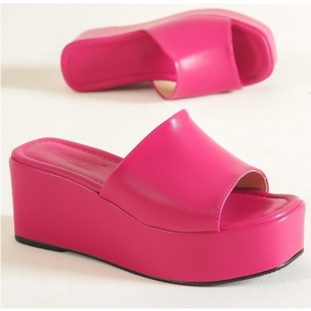 capone outfitters mules - pink - wedge
