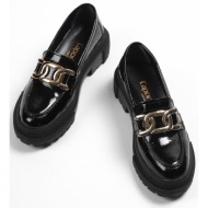 capone outfitters loafer shoes - black - block