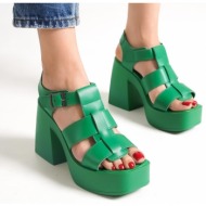  capone outfitters high heels - green - block