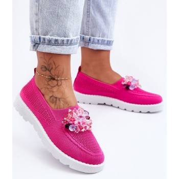 γυναικεία slip-on sneakers με stones σε προσφορά