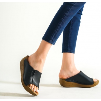 capone outfitters mules - black - wedge