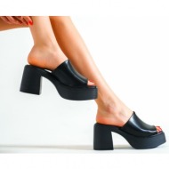  capone outfitters mules - black - block