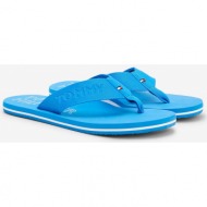  blue mens flip-flops tommy hilfiger - ανδρικά