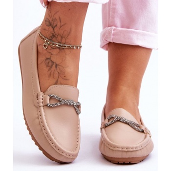 γυναικεία slip-on loafers με λαμπερή σε προσφορά