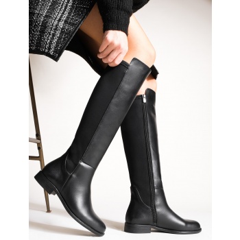 marjin knee-high boots - black - flat σε προσφορά