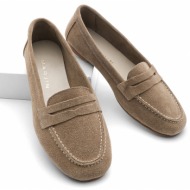  marjin loafer shoes - brown - flat