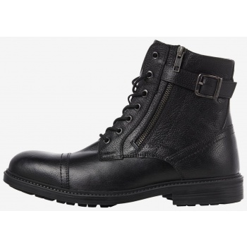 black men`s leather winter ankle boots σε προσφορά