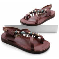  marjin sandals - brown - flat