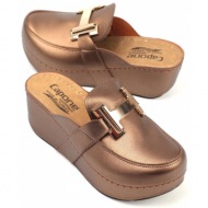  capone outfitters mules - metallic - flat