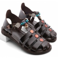  marjin sandals - brown - flat