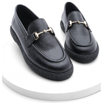 marjin loafer shoes - black - flat