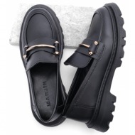  marjin loafer shoes - black - flat