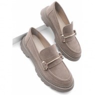  marjin loafer shoes - brown - flat
