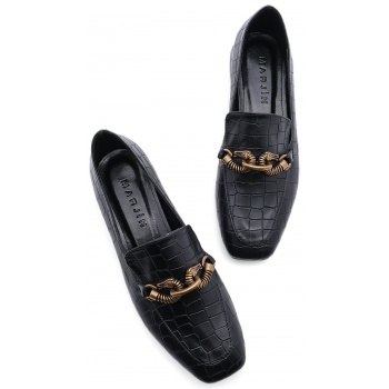 marjin loafer shoes - black - block σε προσφορά