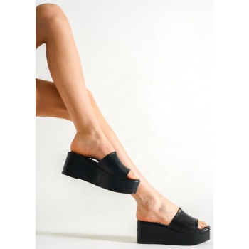capone outfitters mules - black - wedge σε προσφορά