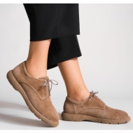  marjin oxford shoes - brown - flat