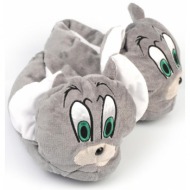  capone outfitters plush slippers - gray - flat