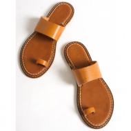  capone outfitters mules - brown - flat