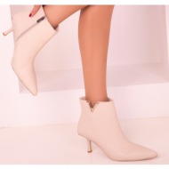  soho beige women`s boots & booties 17499