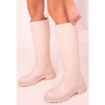 soho beige women`s boots 17635 σε προσφορά