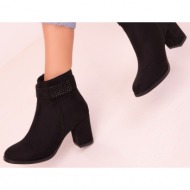  soho black suede women`s boots & booties 15372