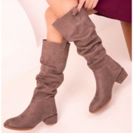 soho mink suede women`s boots 17703