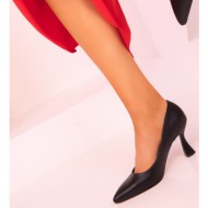 soho women`s black classic heeled shoes 16559