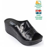  capone outfitters mules - black - wedge