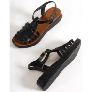 capone outfitters capone women`s flat toe gladiator band wedge heels, women`s leather sandals.
