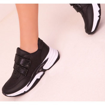 soho μαύρο-μαύρο γυναικείο sneaker 17615 σε προσφορά