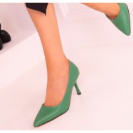  soho green women`s classic heeled shoes 17059