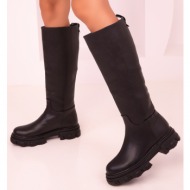  soho women`s black boots 16514