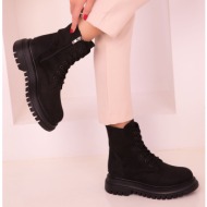  soho women`s black suede boots & booties 17440