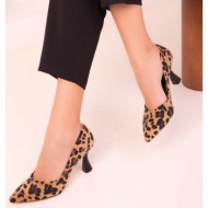  soho leopard women`s classic heeled shoes 16549