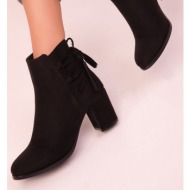  soho black suede women`s boots & booties 15444