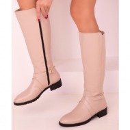  soho beige women`s boots 17593
