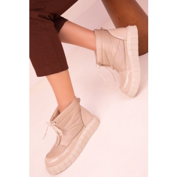 soho beige women`s boots & booties 17625