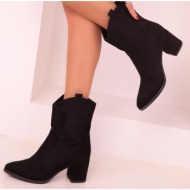  soho women`s black suede boots & booties 15615