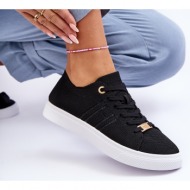  women`s lace-up sneakers black etna