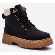  women`s leather trappers black jette