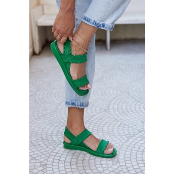 madamra women`s green drawstring sandals σε προσφορά