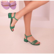  soho green women`s classic heeled shoes 17866