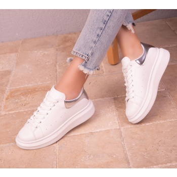 soho white-silver women`s sneakers 15732 σε προσφορά