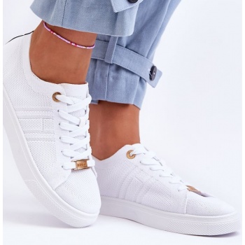 women`s tied sneakers white etna σε προσφορά
