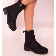  soho black women`s boots & booties 13734